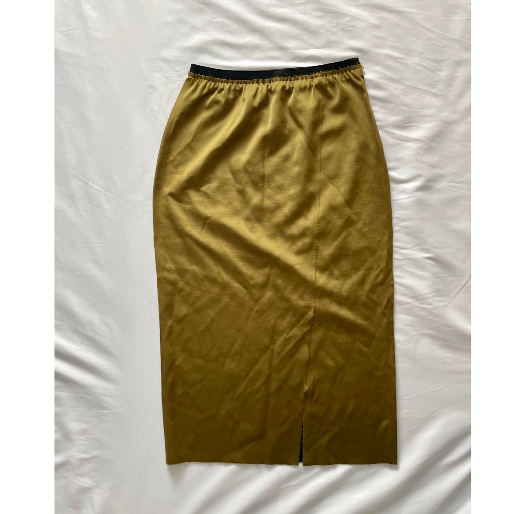 Korean Brand J. Chung Chartreuse Skirt